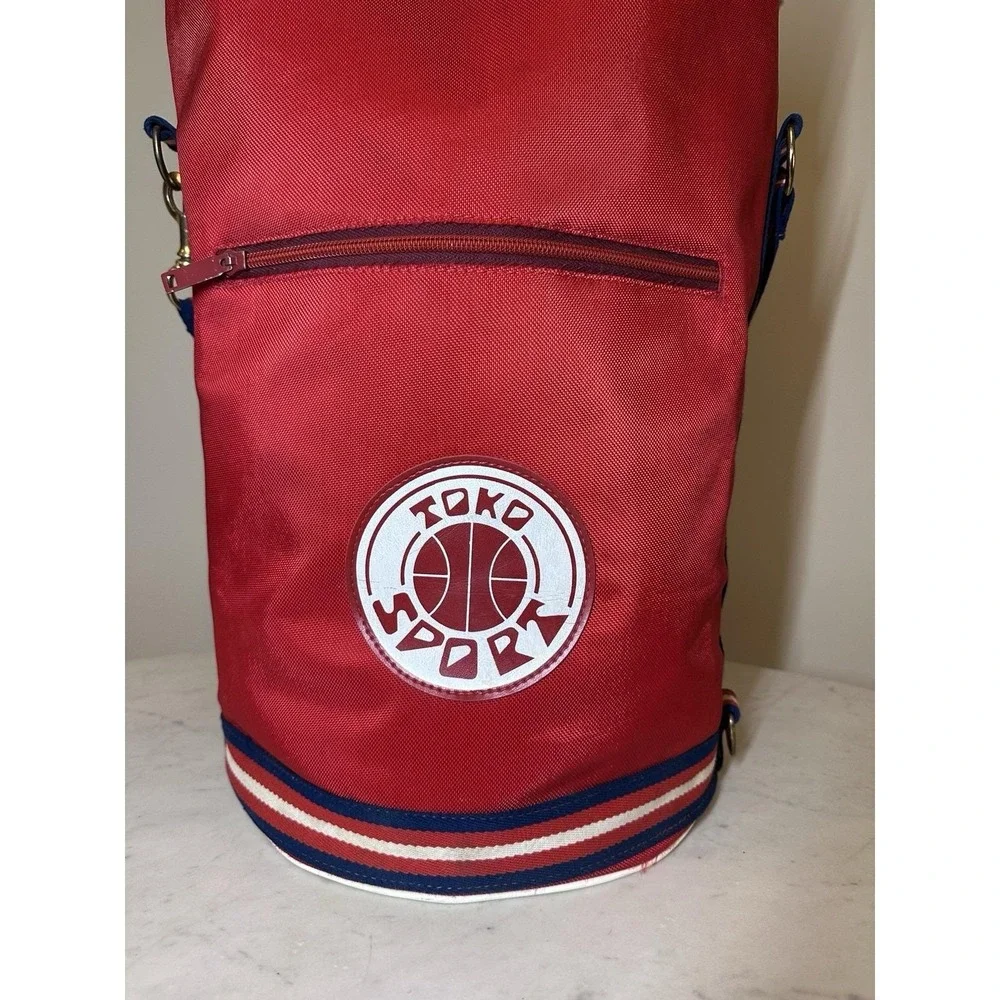 Toko Sport Duffel Bag Mens Womens Large Red Excellent‎ Vintage Style Basketball